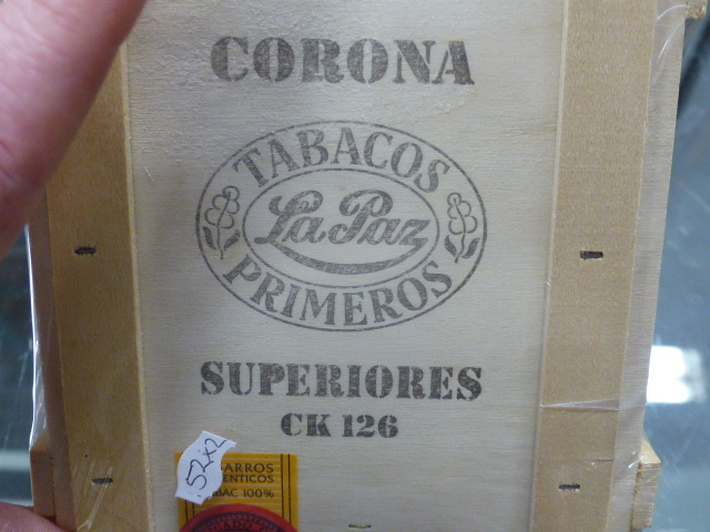 CIGARS. DON TOMAS. A BOX OF 25 CETROS NO.2 AND LA PAZ A BOX OF 25 CORONA SUPERIORS, CK126, - Image 4 of 5