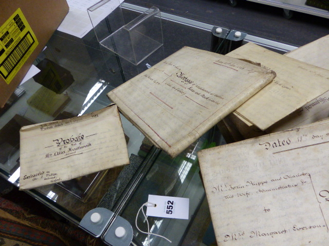 A COLLECTION OF 19TH.C.VELLUM PARCHMENT MORTGAGES, CONVEYANCES, LEASES, ASSIGNMENTS AND OTHER - Image 6 of 13