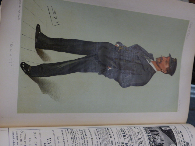 A GREEN CLOTH BOUND ANNUAL OF VANITY FAIR FOR 1894 CONTAINING CARTOONS TOGETHER WITH FURTHER - Image 36 of 69