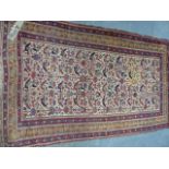 AN ANTIQUE PERSIAN TRIBAL RUG. 173 X 108.