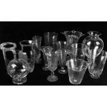 Group of (15) glass vases. Provenance: Studio Props of Martha Stewart.