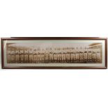 Framed panoramic photo print of the 1912 World Series Boston Red Sox Champions, 14 1/2" x 50 1/2"