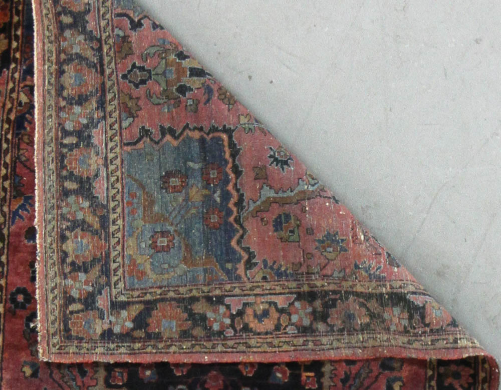 Antique Persian Sarouk rug, 3' 5" x 4' 10". Provenance: Wakefield, Massachusetts estate. - Image 5 of 5
