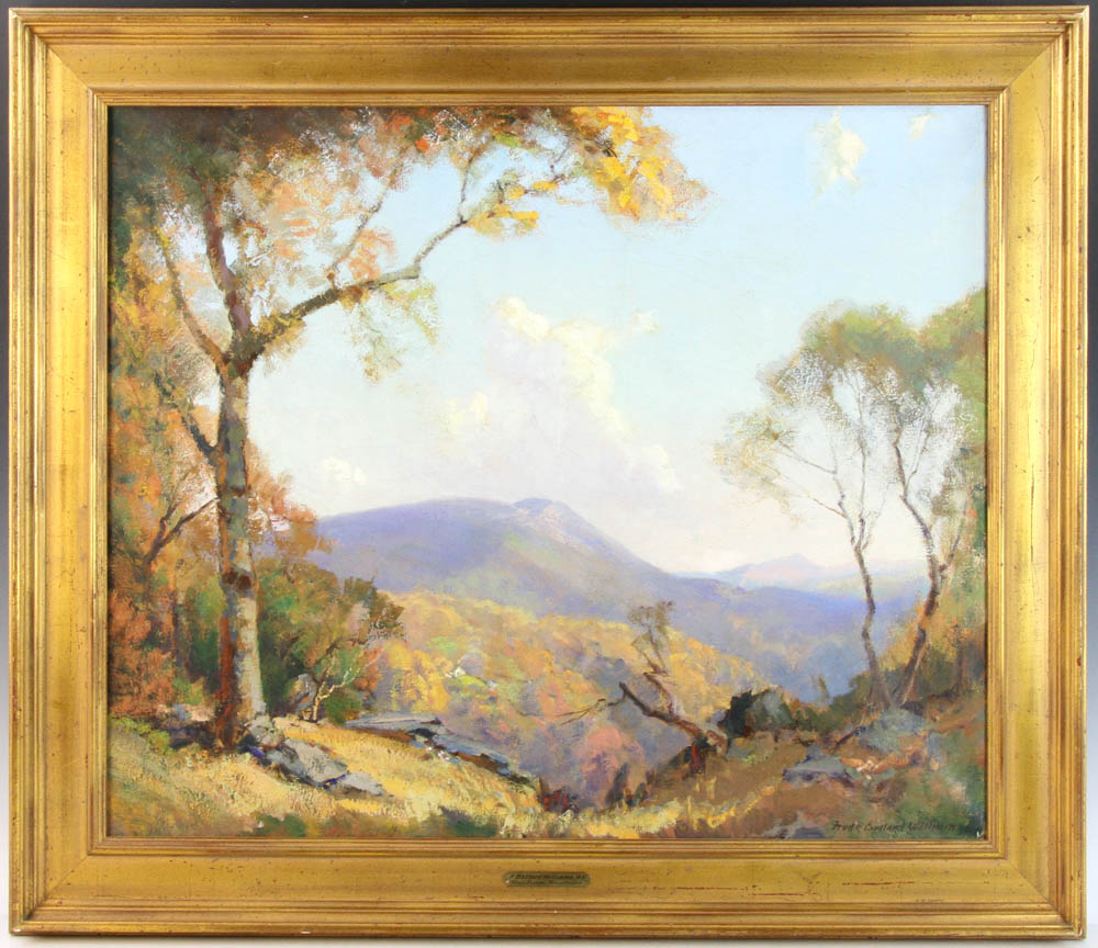 Frederick Ballard Williams (1871-1956), Blue Ridge Mountain landscape, oil on canvas, signed, 25"