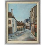 Signed 'VCM De Cagny', Place du Tertre, Montmartre, Paris, oil on canvas, 24" x 18", frame 27" x