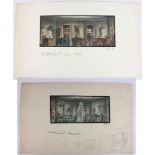 Robert Riggs (1896-1970), two watercolor illustrations on paper, including: 'My Native Land', signed