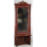 Late 19th/early 20th century mahogany pier mirror, 100" H x 38" W. Provenance: Salem,