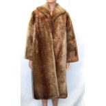 Vintage Beaver Lamb Coat, approx. size 18 (no lining)