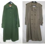 Aquascutum Green Mac & Vintage Aquascutum Green Wool Coat, both size 22 (2)