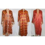 3 Vintage Middle Eastern/Asian Kaftan Coats