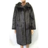 Ladies Vintage Faux Fur Coat labelled Mini Barmink Dunbar size 14
