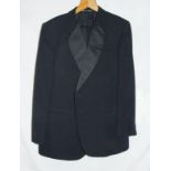 Mens Black Wool Dress/Dinner Suit labelled Burtons Made In England, jacket approx. 44" chest