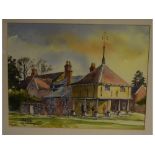 K Ohsten, signed watercolour, inscribed "New Buckenham", 12 x 15ins