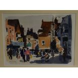 John Tookey, signed watercolour, "Winchester", 9 1/2 x 13ins