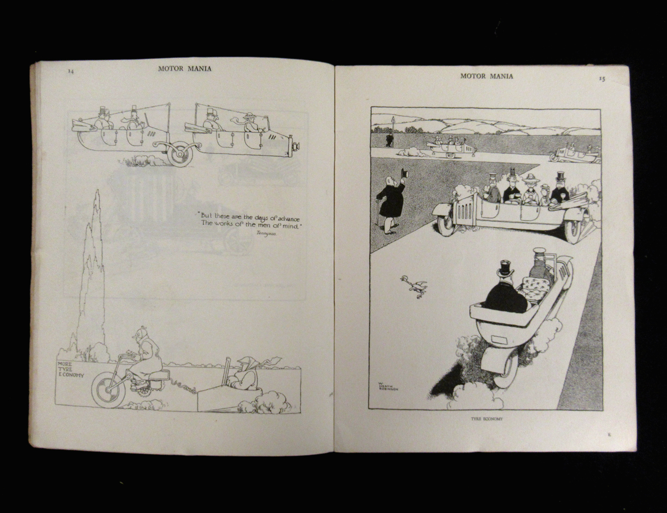 WILLIAM HEATH ROBINSON: MOTORMANIA, London, The Motor Owner, [1921], 1st edition, adverts at front - Image 3 of 4