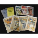 Packet W E Johns interest including THE MODERN BOY, 8 assorted issues, 1932-1937 including Nos