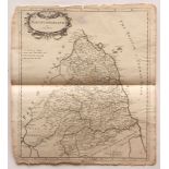 ROBERT MORDEN: NORTHUMBERLAND, engraved map, circa 1695, sold by Abel Swale, Awnsham and Iohn