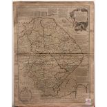 EMANUEL BOWEN: AN ACCURATE MAP OF LINCOLNSHIRE DIVIDED INTO ITS WAPONTAKES…, engraved hand