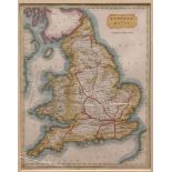 FRANCIS PAUL BECKER: ENGLAND AND WALES, engraved hand coloured map, circa 1840, published George