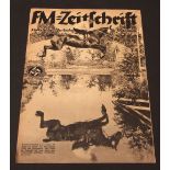 F M ZEITSCHRIFT, 1st September 1938 issue of the Reichsfuhrer SS monthly magazine, illustrated
