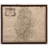 ROBERT MORDEN: NOTTINGHAMSHIRE, engraved map, circa 1695, sold by Abel Swale, Awnsham and John