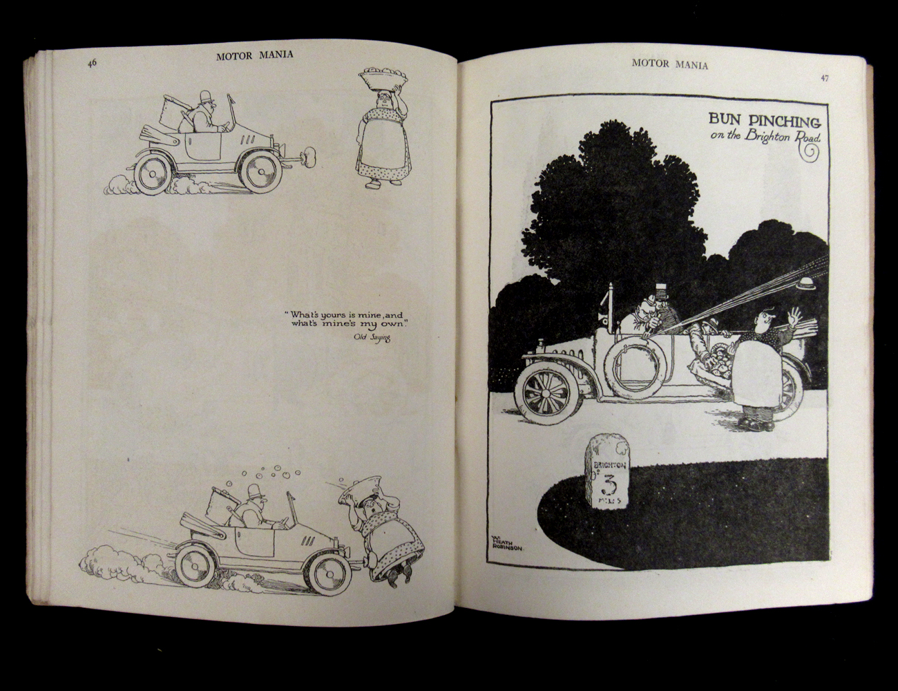 WILLIAM HEATH ROBINSON: MOTORMANIA, London, The Motor Owner, [1921], 1st edition, adverts at front - Image 4 of 4