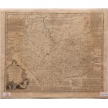 EMANUEL BOWEN: AN ACCURATE MAP OF THE COUNTIES OF LEICESTER AND RUTLAND DIVIDED INTO THEIR