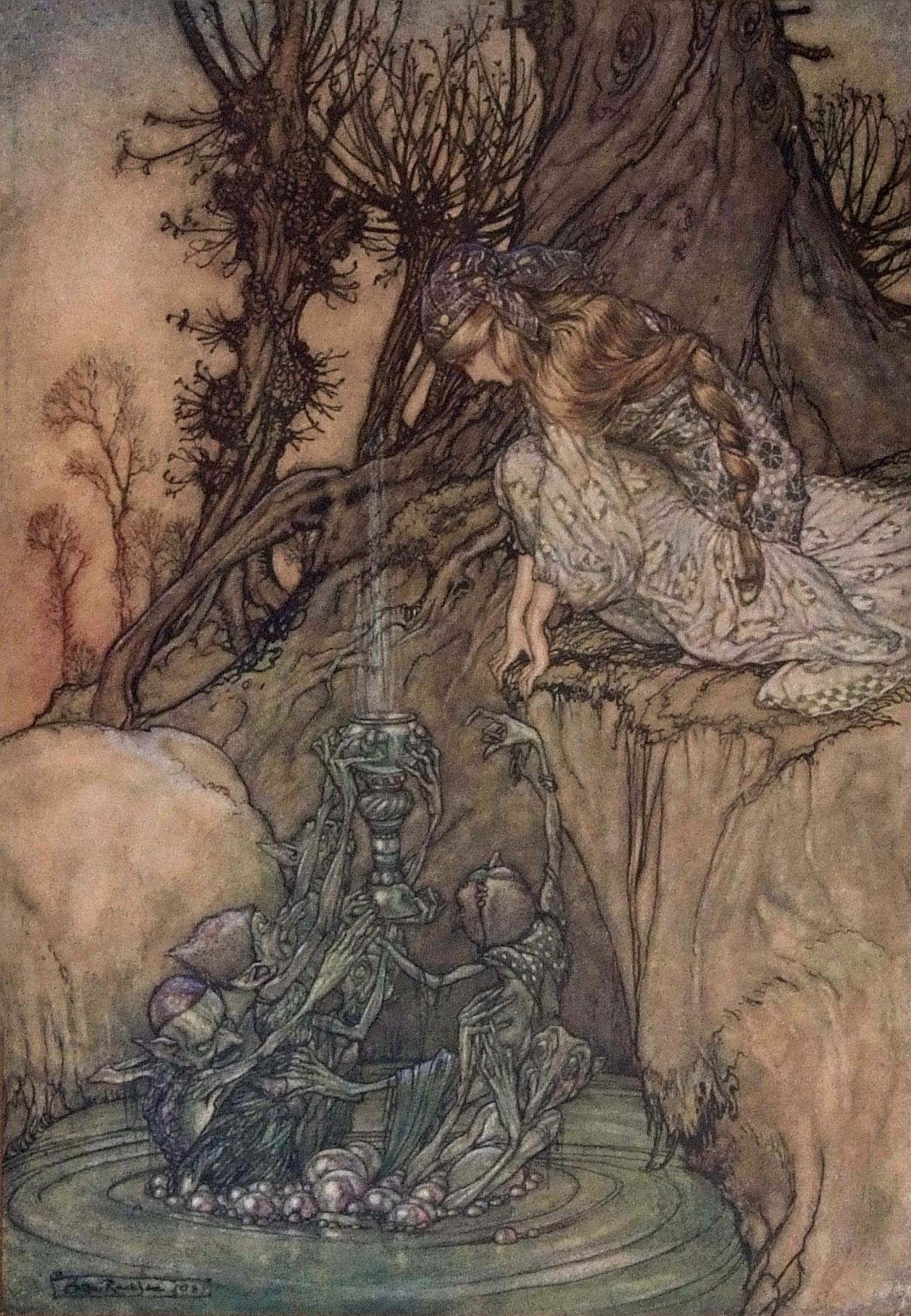 ARTHUR RACKHAM: ARTHUR RACKHAM'S BOOK OF PICTURES, intro Sir Arthur Quiller-Couch, London, William - Image 4 of 15