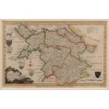 THOMAS BOWEN, THOMAS COMBER ET AL: 38 engraved hand coloured county maps ex-WALPOOLE'S: NEW AND