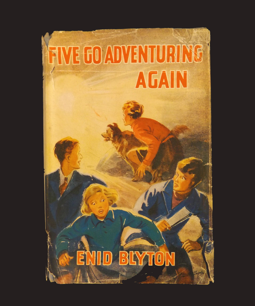 ENID BLYTON: FIVE GO ADVENTURING AGAIN, illustrated Eileen A Soper, 1943, 1st edition, coloured