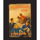 ENID BLYTON: FIVE GO ADVENTURING AGAIN, illustrated Eileen A Soper, 1943, 1st edition, coloured