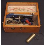 Early 20th century softwood cased "Magneto-Electric Machine, for nervous and other diseases", the