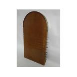 Vintage good quality mahogany and brass mounted shove-ha'penny board, overall size 70cms x 37cms