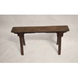 Chinese softwood bench, 100cms long x 52cms high