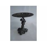 Spelter tazza decorated with classical figures etc, 22cms diam