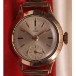Third quarter of 20th Century 9ct gold ladies dress watch, Tudor 2325, the Swiss 17-jewel movement