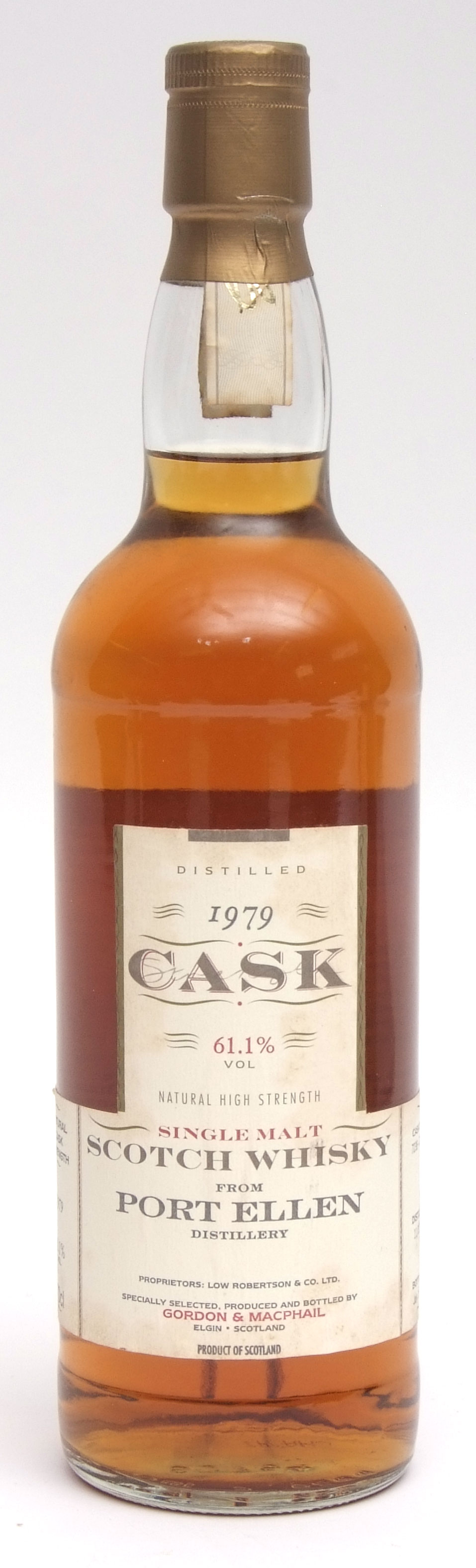 Port Ellen single malt Scotch Whisky, distilled 1979, bottled 1998, Gordon & McPhail, 70cl, 61.1%