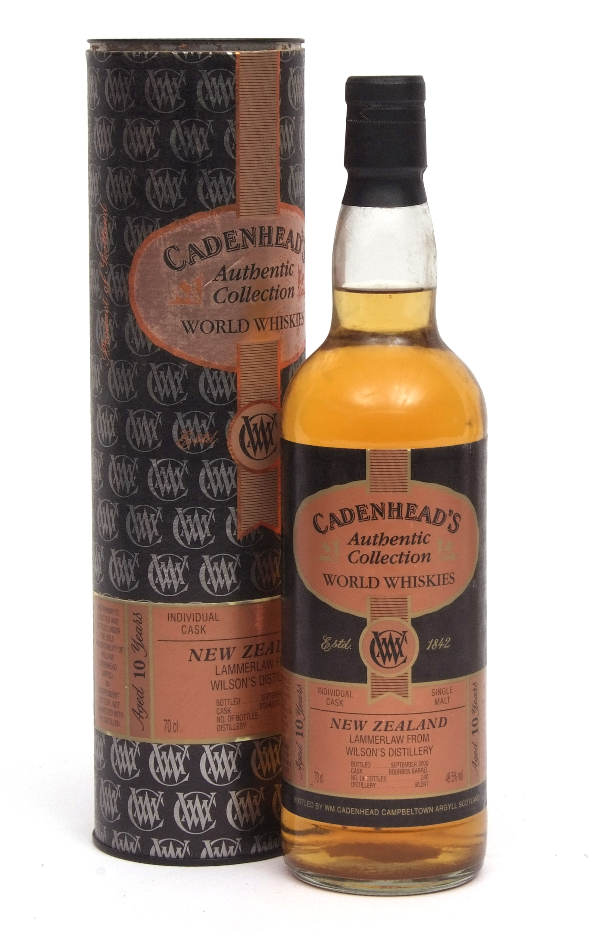 Lammerlaw from Wilson's Distillery (New Zealand) Cadenheads World Whiskies authentic collection,