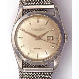Mid-20th century stainless steel centre seconds calendar wristwatch, International Watch Co (