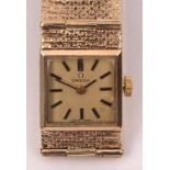 Third quarter of 20th century 9ct gold ladies dress watch, Omega 3376926, Cal 485, the 17-jewel