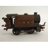 Hornby type 101 clockwork LMS train (a/f), 19cms long