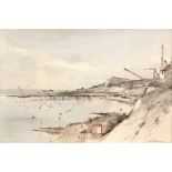 *Arthur Edward Davies, RBA, RCA (1893-1988) "Dover Harbour", watercolour, signed lower right and