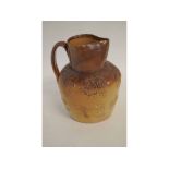 Harvestware brown glazed two-tone large jug, 25cms tall