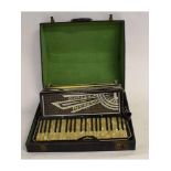 Vintage Soprani Settimio accordion, in case, 52cms wide