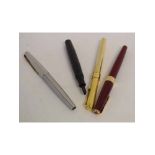 Small box various fountain pens including Parker etc