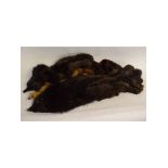 Brown fur shrug by Bradley's, together with three further mink stoles (4)