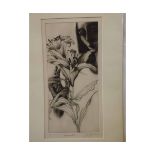 David Greedes, signed and dated 2000, limited edition (1/20) black and white etching, "