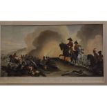 19th century hand coloured engraving, Battle of Vittoria by F J Edwards, after Atkinson, 42cms x