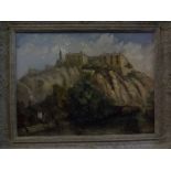 Attributed to Ronald Ossory-Dunlop, oil on board, inscribed verso "Nottingham Castle", 43 x 58cms