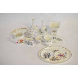 Mixed Lot: containing assorted Wedgwood, Crown Derby style vases to include mixed vases, jug,